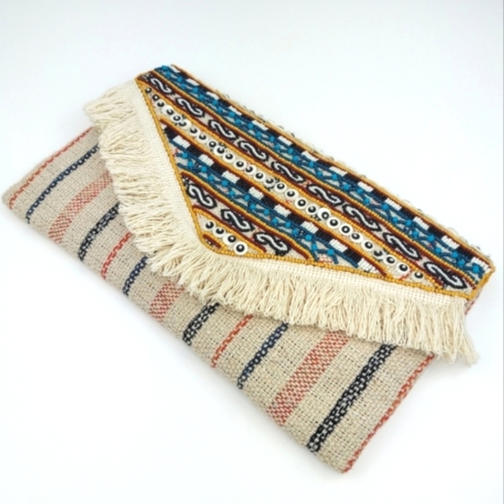 Roller Rabbit Beaded Envelope Clutch - Picture 14 of 16